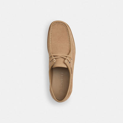 Men's Coach Chukka Shoe With Signature Canvas Stone