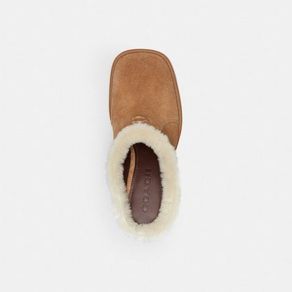 Women's Coach Sculpted C Heeled Mule Coconut Natural