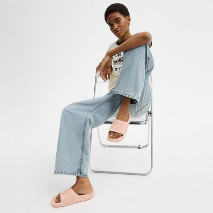 Coach Bay Slide In Signature Candy Pink