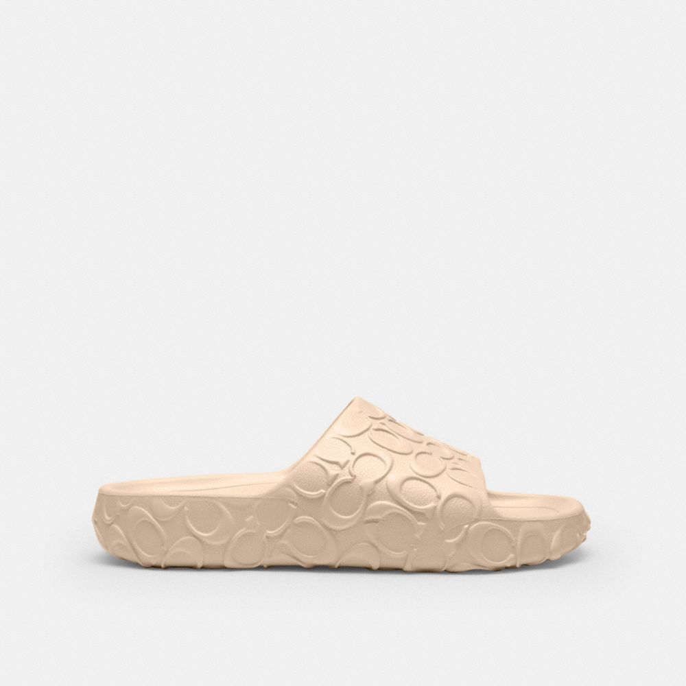 Coach Bay Slide In Signature Ivory