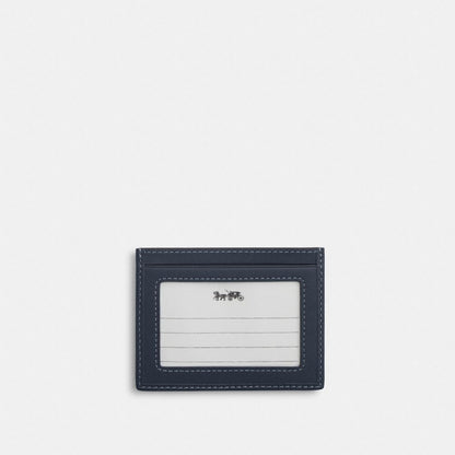 Coach Slim Id Card Case In Signature Denim Denim