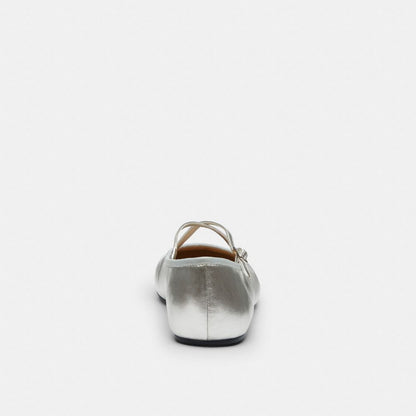 Women's Coach Phoebe Ballet Flat Silver