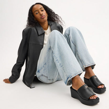 Coach Phoebe Platform Sandal Black