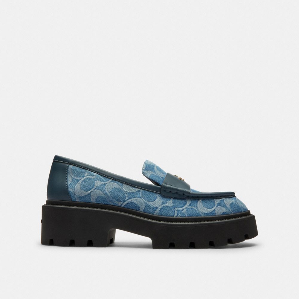 Women's Coach Lucy Lug Sole In Signature Denim Indigo