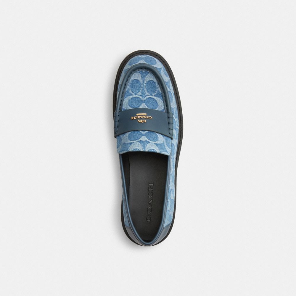 Women's Coach Lucy Lug Sole In Signature Denim Indigo