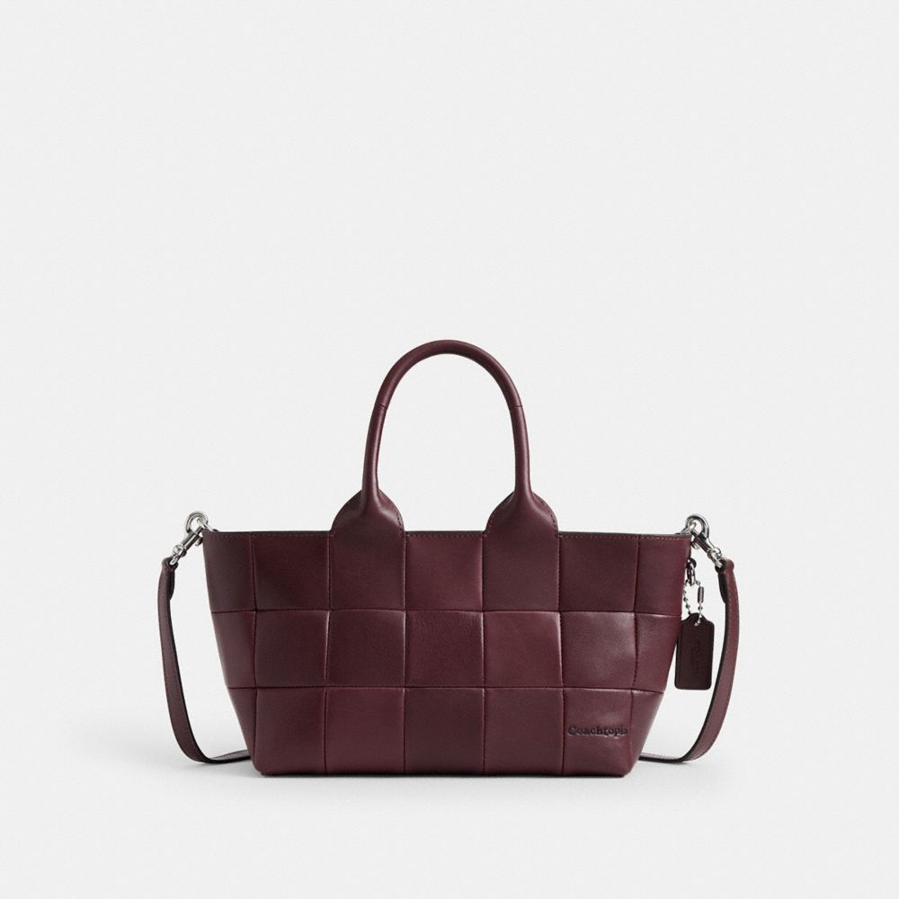 Coach Alter/Ego Small Tote Bag In Upcrafted Leather Merlot
