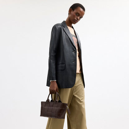 Coach Alter/Ego Small Tote Bag In Upcrafted Leather Maple 1