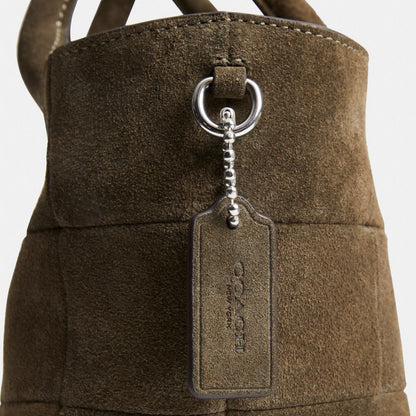 Coach Alter/Ego Small Tote Bag In Upcrafted Suede Olive Suede