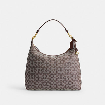 Coach Juliet Shoulder Bag 38 In Signature Jacquard Brass/Oak Maple