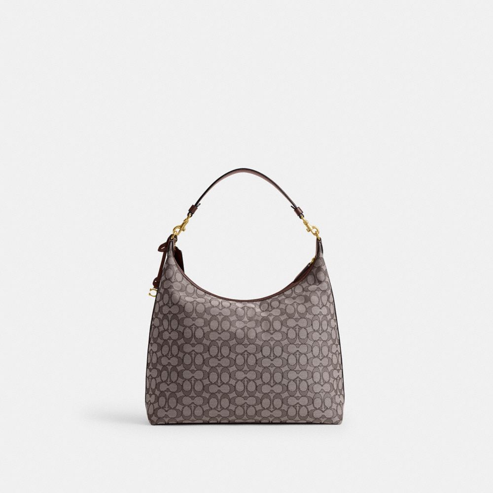 Coach Juliet Shoulder Bag 38 In Signature Jacquard Brass/Oak Maple