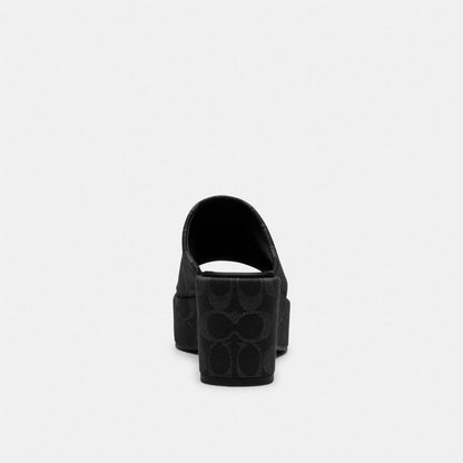 Women's Coach Phoebe Platform Sandal In Signature Denim Black