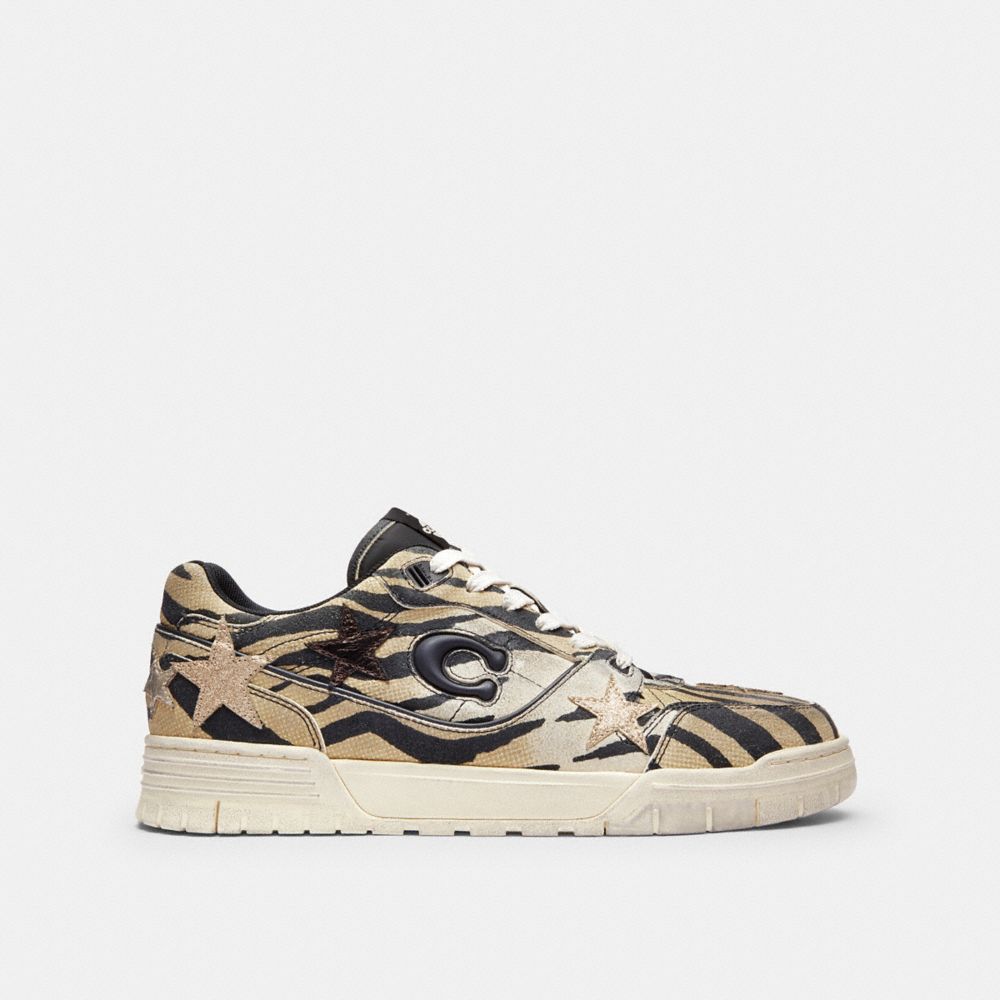 Men's Coach Soho Sneaker With Stars Tiger Multi