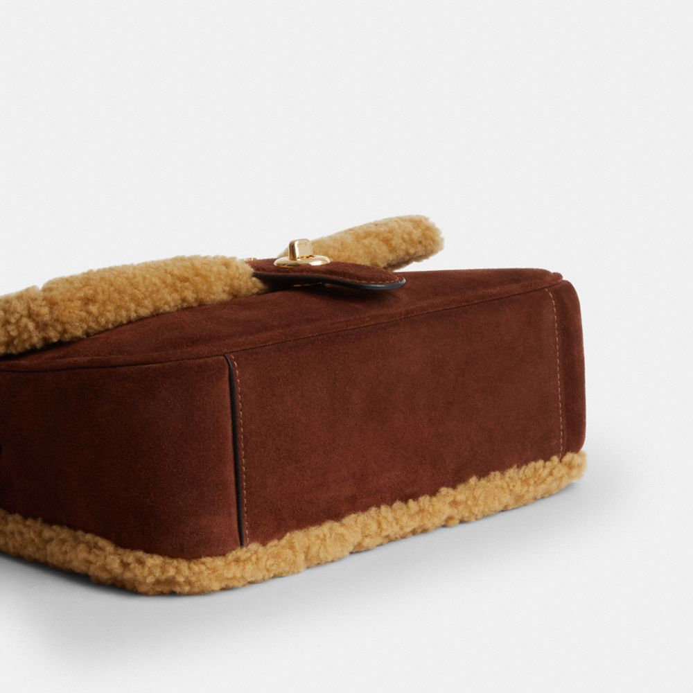 Coach Hadley Shoulder Bag Gold Vintage Brown Multi