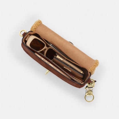 Coach Hadley Shoulder Bag Gold Vintage Brown Multi