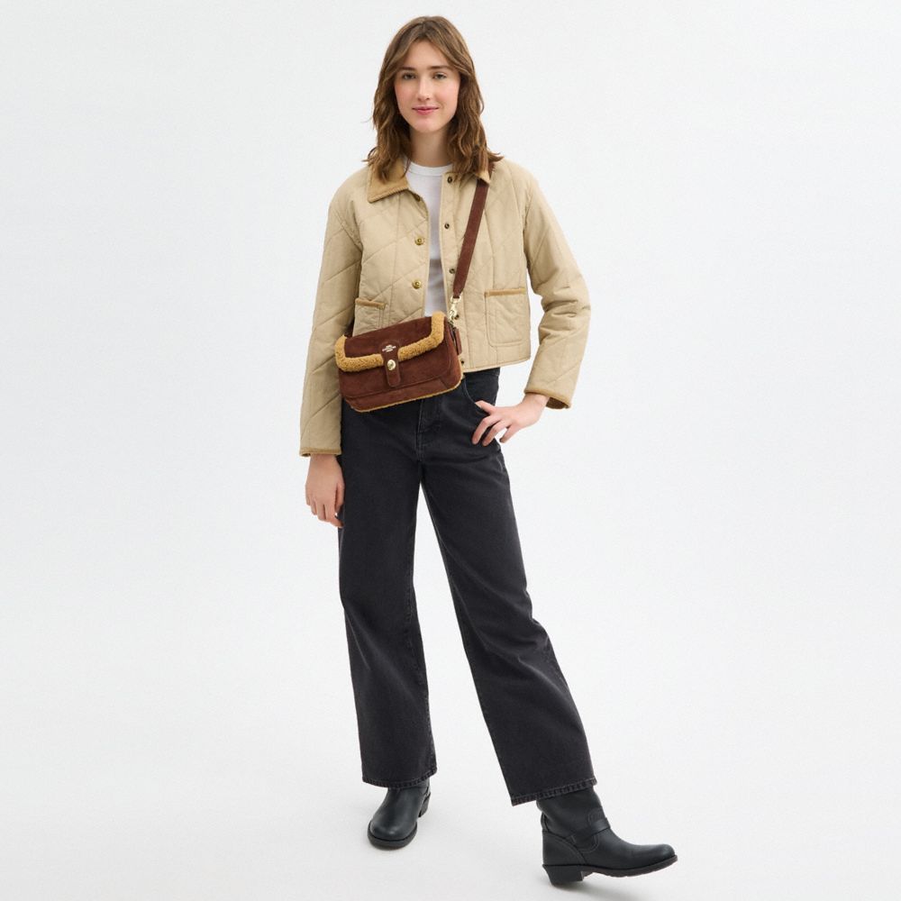 Coach Hadley Shoulder Bag Gold Vintage Brown Multi