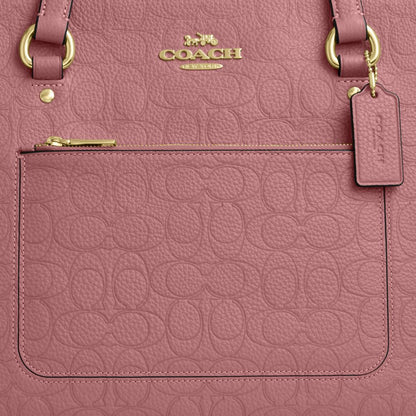 Coach Station Tote Bag In Signature Leather Gold