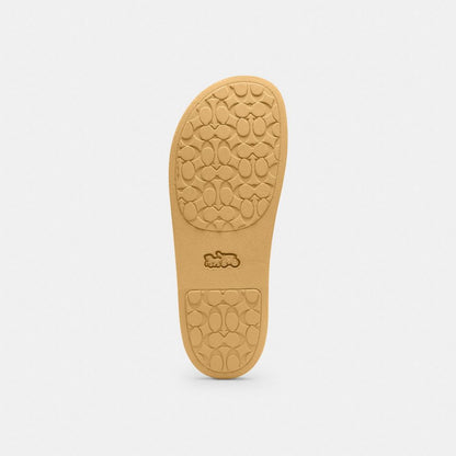 Women's Coach Udele Sport Slide In Signature Jacquard Canvas Vanilla