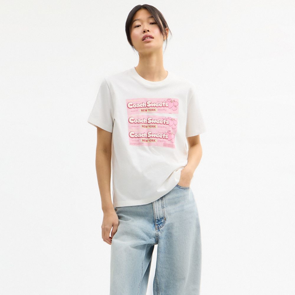 Coach Sweets Classic T Shirt Vintage Ivory