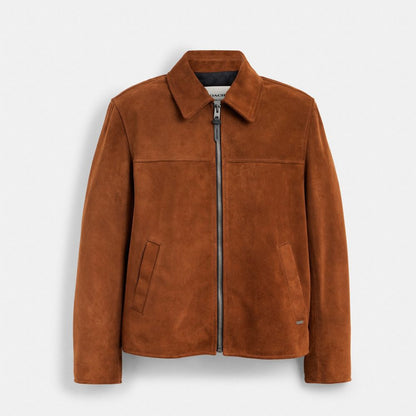 Coach Suede Jacket Brown