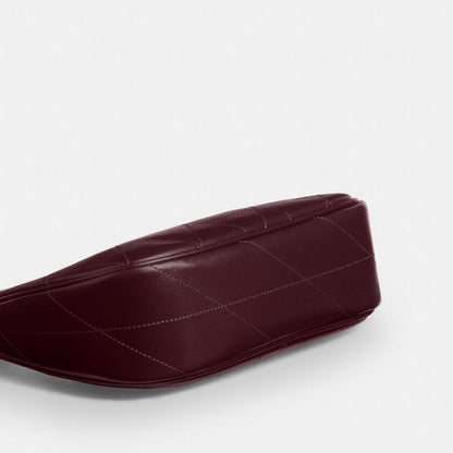 Coach Teri Mini Crossbody Bag With Quilting Gold Dark Wine