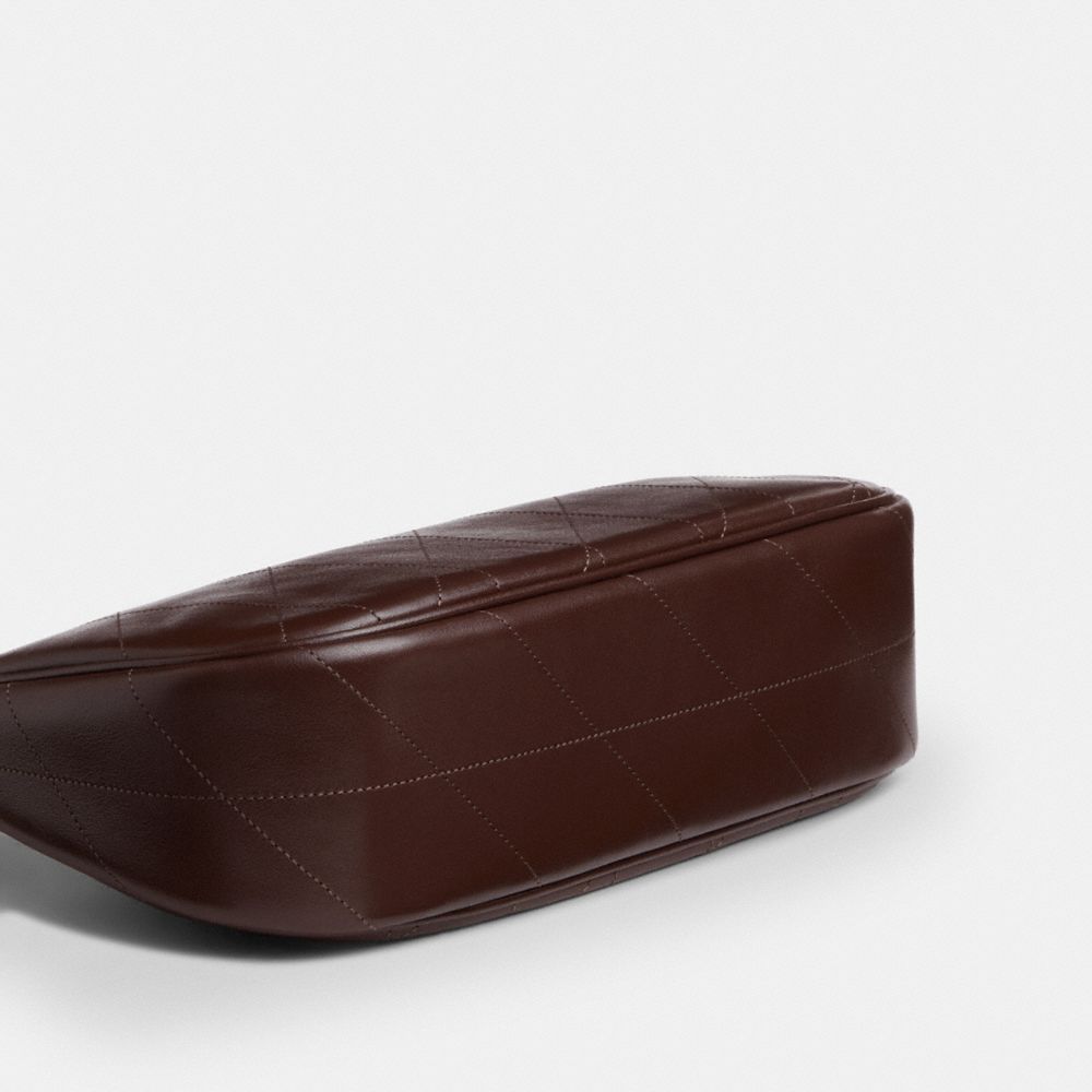 Coach Teri Shoulder Bag With Quilting Silver