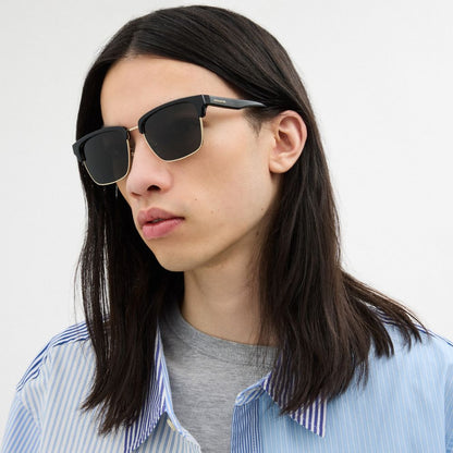 Coach Coach Script Square Sunglasses Black
