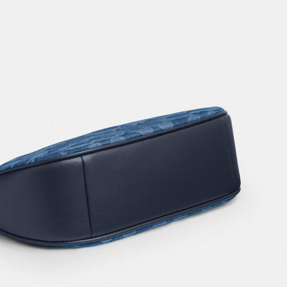 Coach Teri Mini Crossbody Bag In Signature Denim Gold Indigo