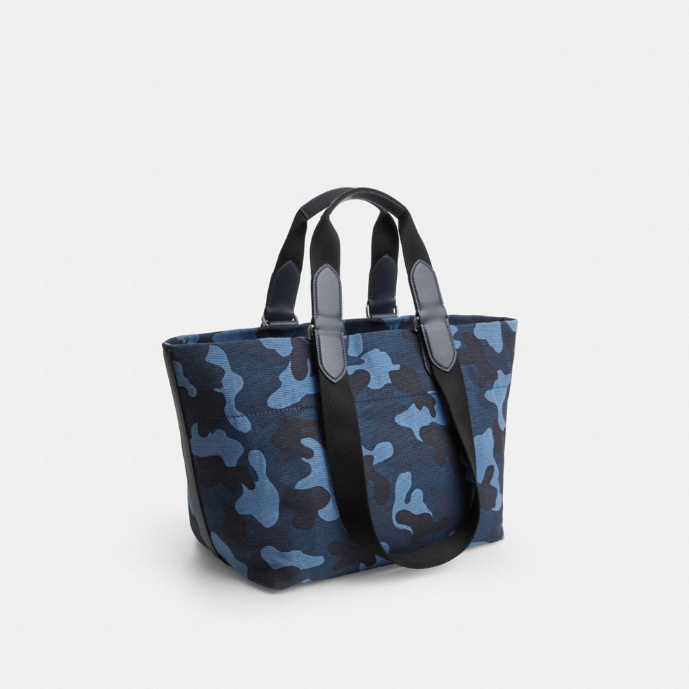 Coach Small Tour Tote Bag With Camo Print Silver