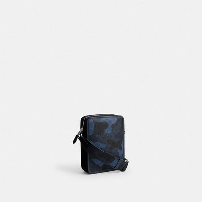 Coach Sullivan Crossbody Bag In Signature Camo Print Silver Blue Multi