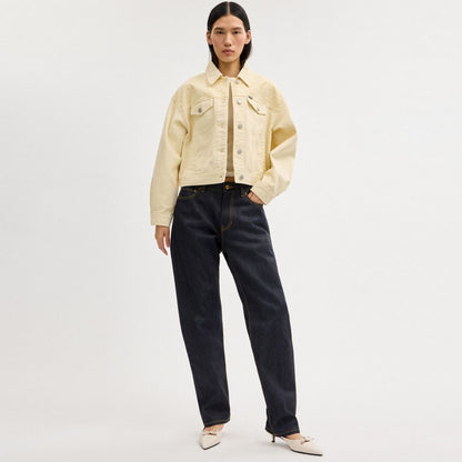 Coach Garment Dyed Denim Jacket Straw