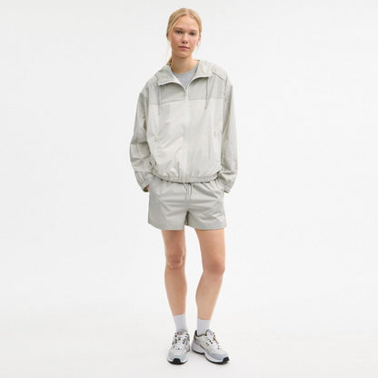 Coach Hooded Windbreaker Dove Multi