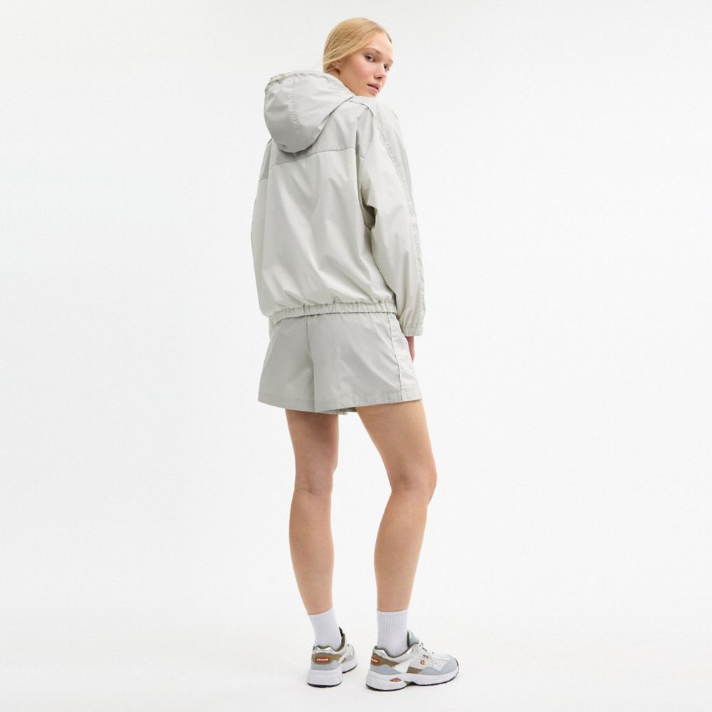 Coach Hooded Windbreaker Dove Multi