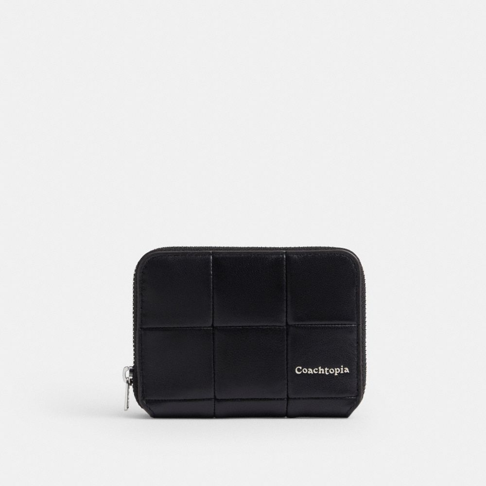 Coach Zip Around Wallet In Upcrafted Leather Black