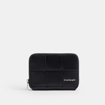 Coach Zip Around Wallet In Upcrafted Leather Black