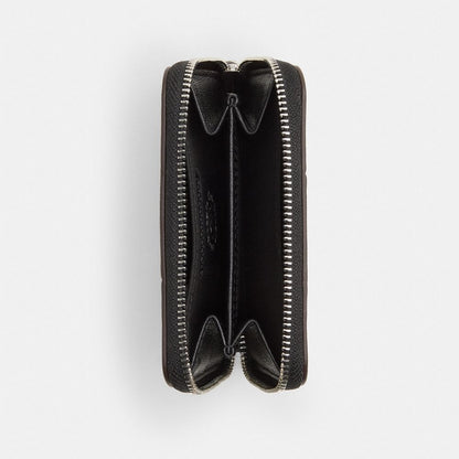 Coach Zip Around Wallet In Upcrafted Leather Black