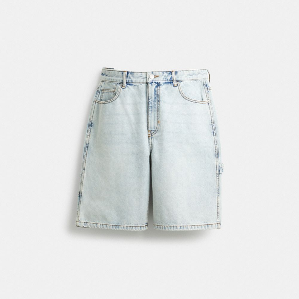 Coach Signature Denim Shorts East River Wash