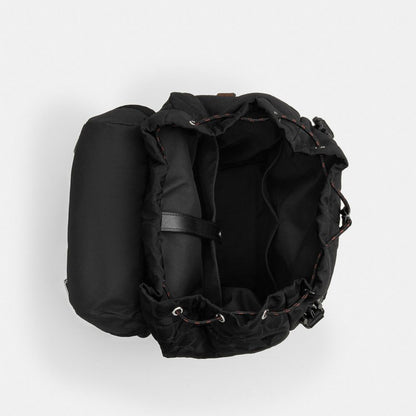 Coach Logan Backpack In Signature Nylon Black