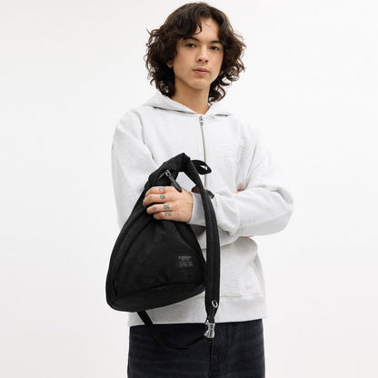 Coach Lachlan Sling In Signature Nylon Black