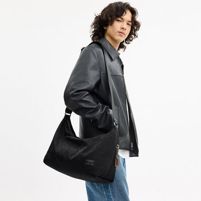 Coach Leo Crossbody In Signature Nylon Black