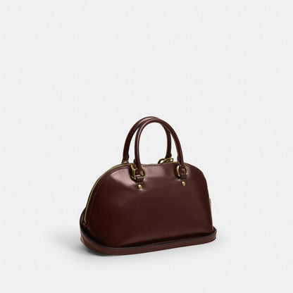 Coach Lara Satchel Bag Gold Maple