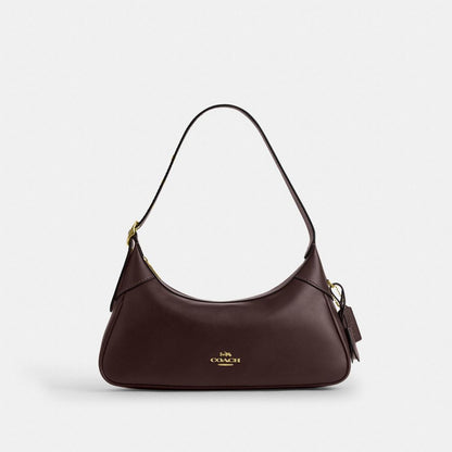 Coach Ella Small Shoulder Bag Gold Espresso