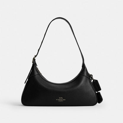 Coach Ella Small Shoulder Bag Gunmetal Black
