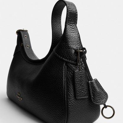 Coach Ella Small Shoulder Bag Gunmetal Black