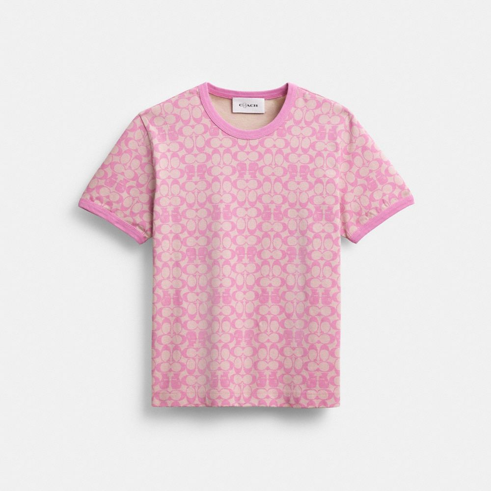 Coach Coach | Brain Dead Signature Ringer T Shirt Fuschia
