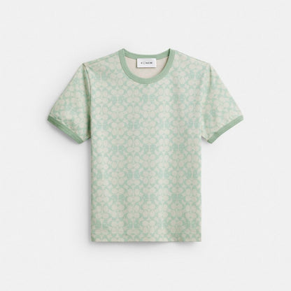 Coach Coach | Brain Dead Signature Ringer T Shirt Mint