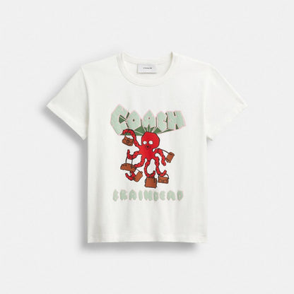 Coach Coach | Brain Dead Octopus 90's T Shirt White