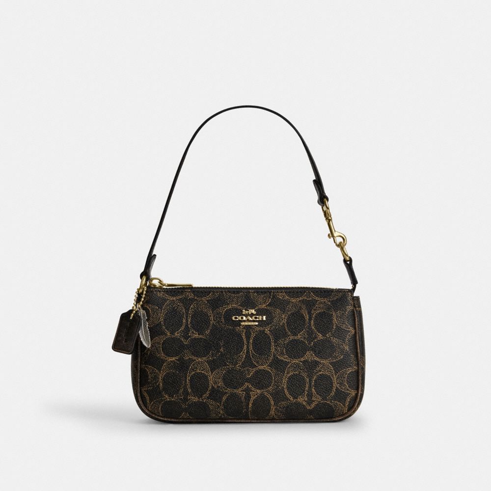 Coach Nolita 19 In Loved Signature Canvas With Charms Gold Brown