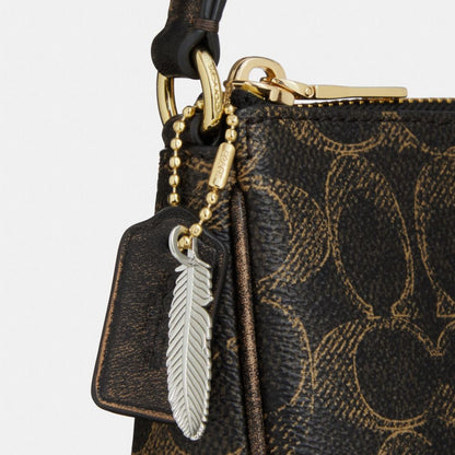 Coach Nolita 19 In Loved Signature Canvas With Charms Gold Brown