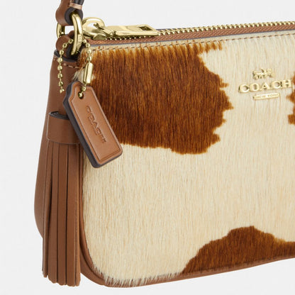 Coach Nolita 19 In Haircalf With Cow Print Gold Cow Multi