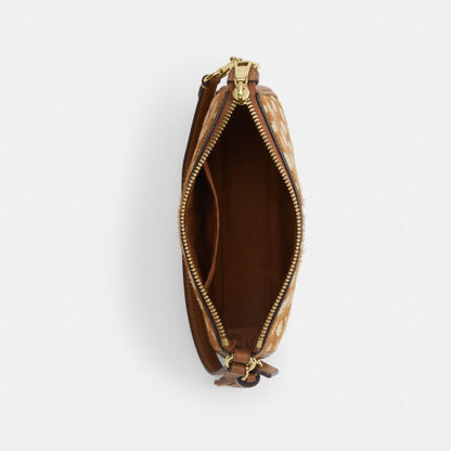 Coach Nolita 19 With Deer Print Gold Brown Multi